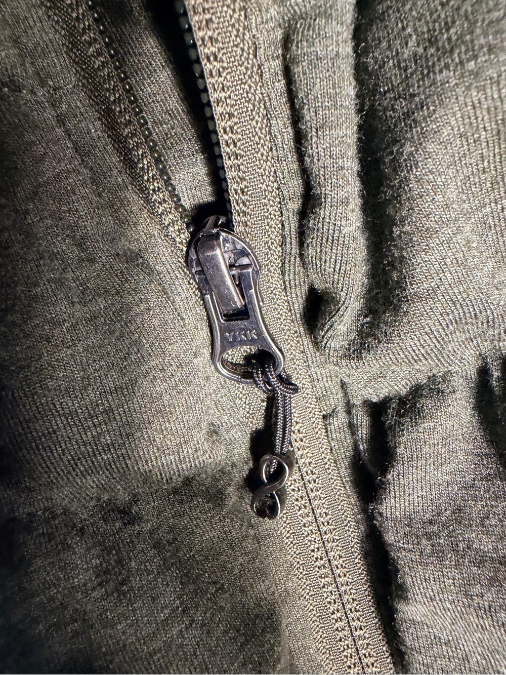 BE BY BLANC NOIR Olive Green Hooded Puffer Vest Full Zip Size S - Picture 5 of 7